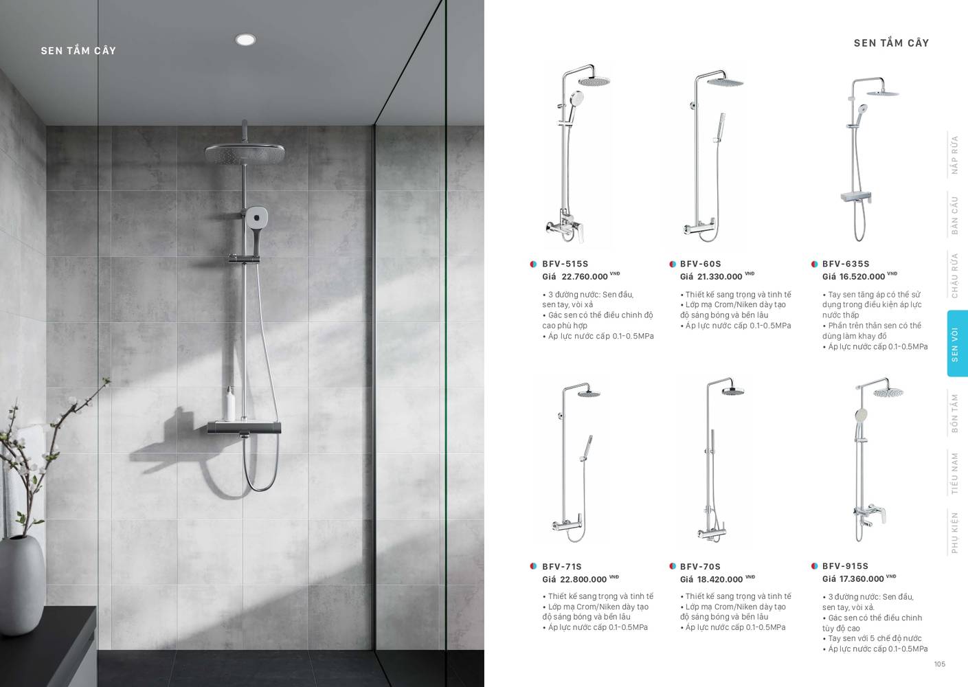 Thiết bị vệ sinh INAX Catalogue và Bảng giá mới nhất 2026 /Page 52